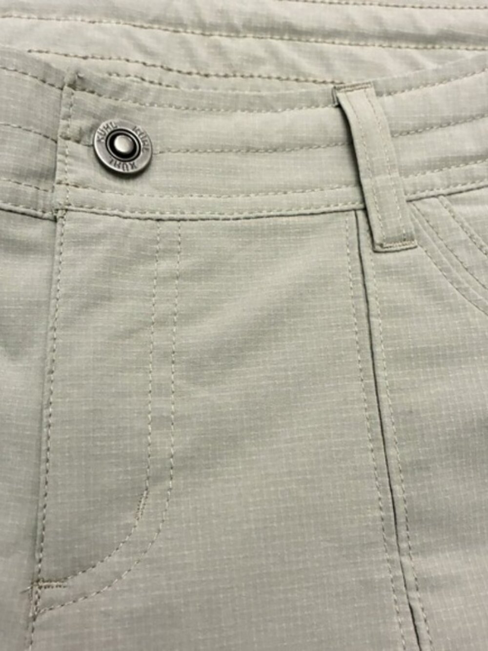 Kuhl Shorts Womens 12R Beige Free Range Cargo Outdoor Hiking Utility Summer - Picture 2 of 11
